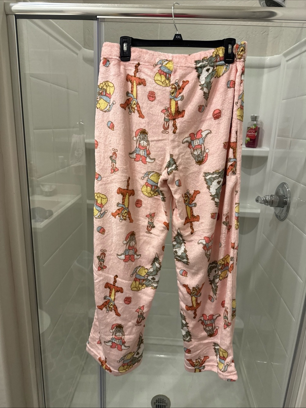 Disney Pink Plush womens  Pajama Pants - Cozy Holiday Print - Picture 3 of 5